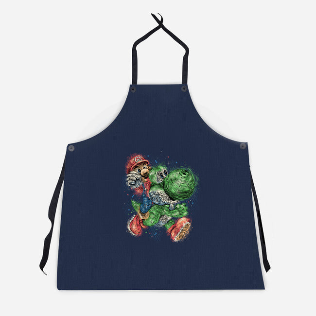 Heroes Of The Kingdom-Unisex-Kitchen-Apron-glitchygorilla