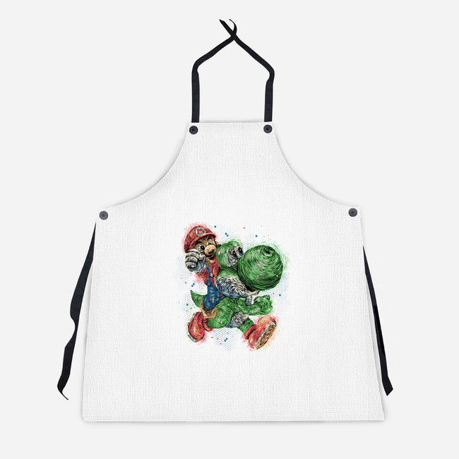 Heroes Of The Kingdom-Unisex-Kitchen-Apron-glitchygorilla