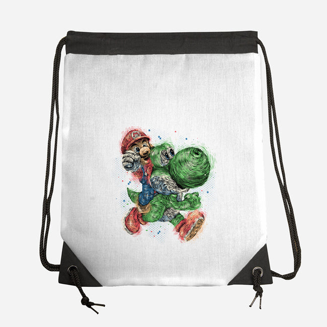 Heroes Of The Kingdom-None-Drawstring-Bag-glitchygorilla
