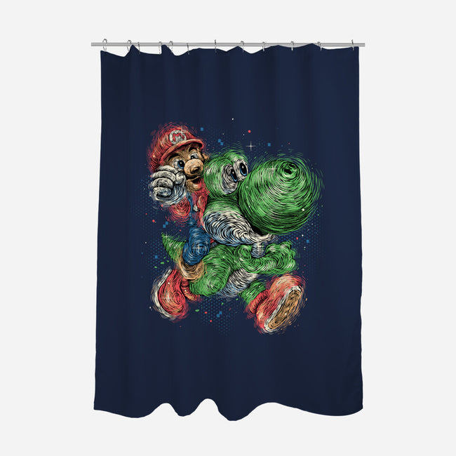 Heroes Of The Kingdom-None-Polyester-Shower Curtain-glitchygorilla