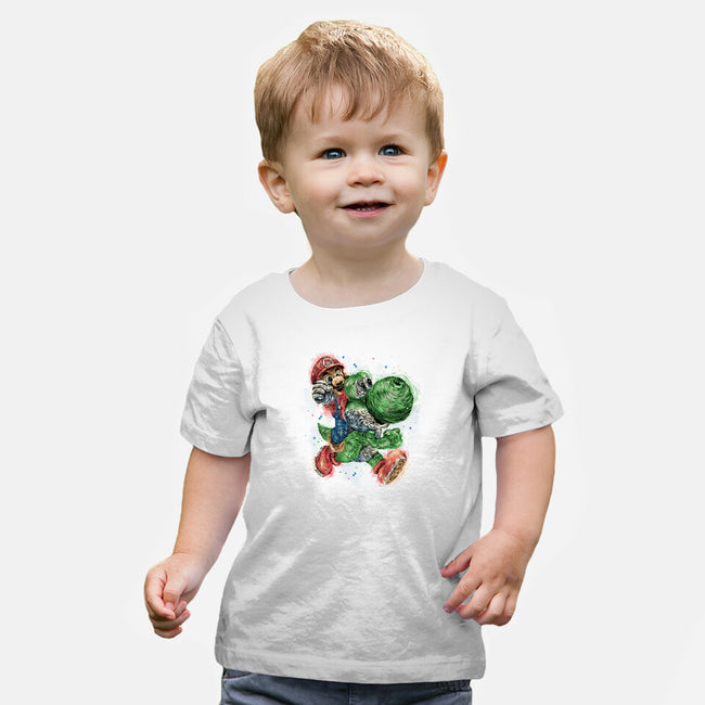 Heroes Of The Kingdom-Baby-Basic-Tee-glitchygorilla