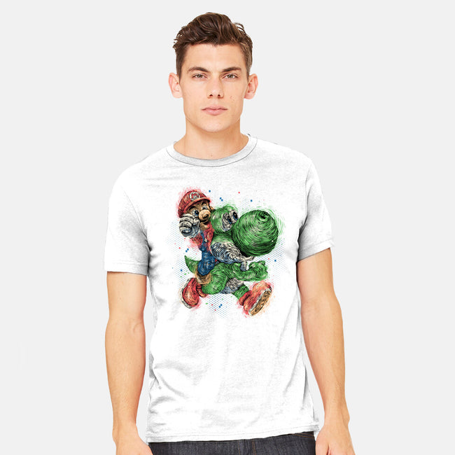 Heroes Of The Kingdom-Mens-Heavyweight-Tee-glitchygorilla