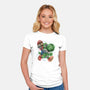 Heroes Of The Kingdom-Womens-Fitted-Tee-glitchygorilla