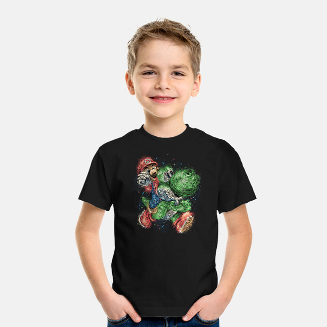 Heroes Of The Kingdom-Youth-Basic-Tee-glitchygorilla