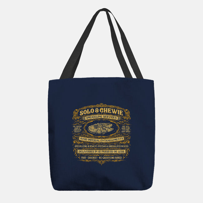 Solo And Chewie Smuggling Services-None-Basic Tote-Bag-kg07