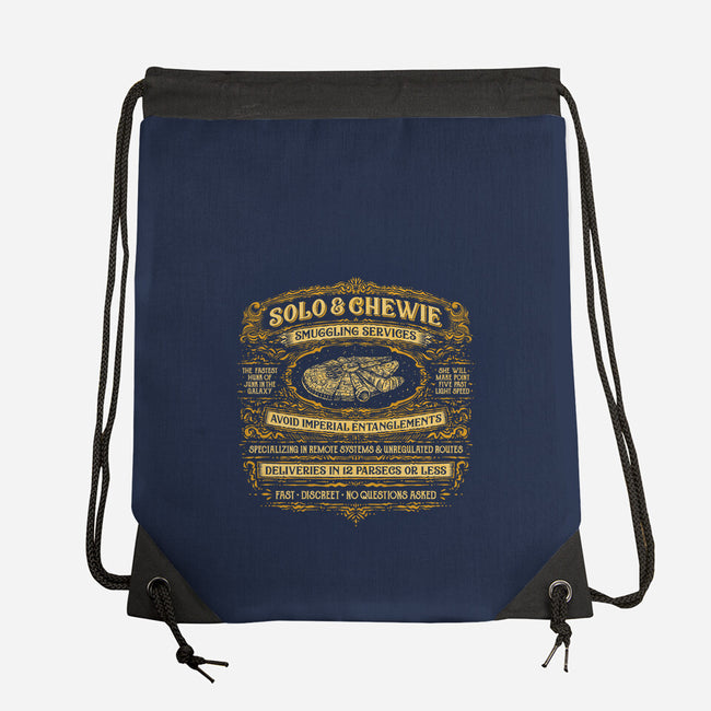 Solo And Chewie Smuggling Services-None-Drawstring-Bag-kg07