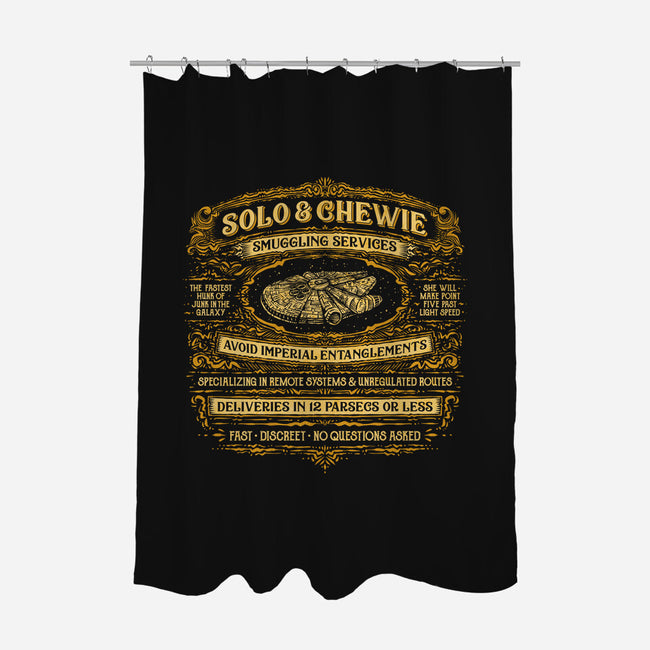 Solo And Chewie Smuggling Services-None-Polyester-Shower Curtain-kg07
