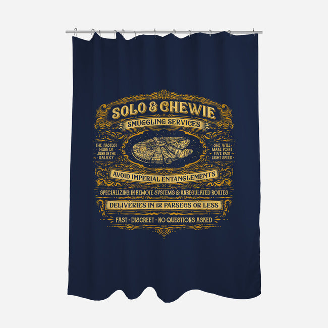 Solo And Chewie Smuggling Services-None-Polyester-Shower Curtain-kg07