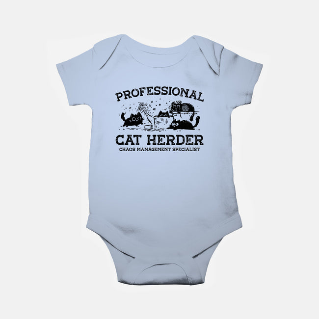 Professional Cat Herder-Baby-Basic-Onesie-kg07