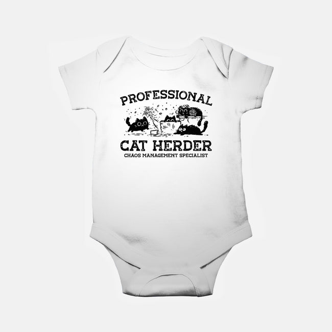 Professional Cat Herder-Baby-Basic-Onesie-kg07