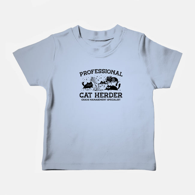 Professional Cat Herder-Baby-Basic-Tee-kg07