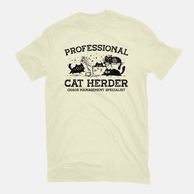 Professional Cat Herder-Mens-Basic-Tee-kg07