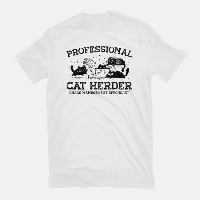 Professional Cat Herder-Mens-Basic-Tee-kg07