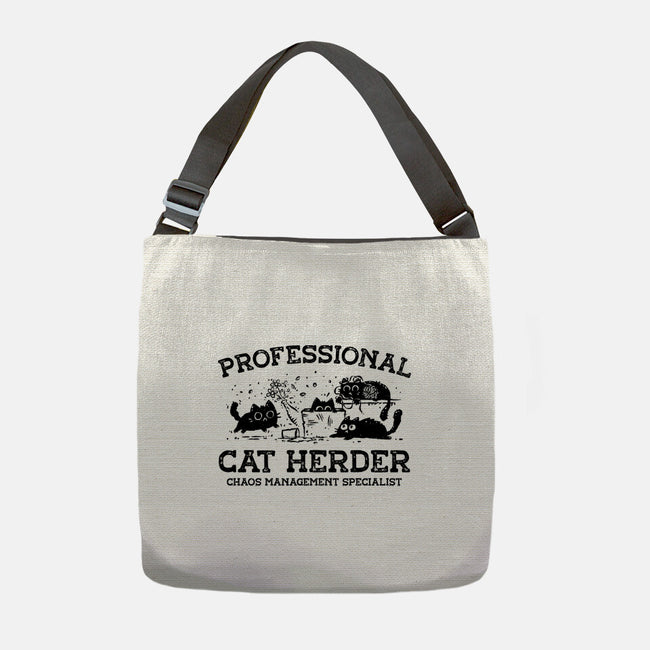 Professional Cat Herder-None-Adjustable Tote-Bag-kg07