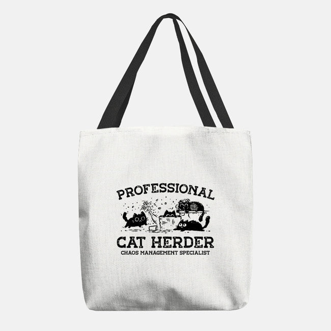 Professional Cat Herder-None-Basic Tote-Bag-kg07