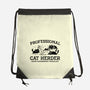 Professional Cat Herder-None-Drawstring-Bag-kg07