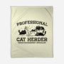 Professional Cat Herder-None-Fleece-Blanket-kg07