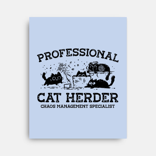 Professional Cat Herder-None-Stretched-Canvas-kg07