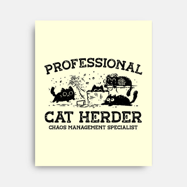 Professional Cat Herder-None-Stretched-Canvas-kg07