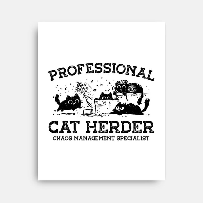 Professional Cat Herder-None-Stretched-Canvas-kg07
