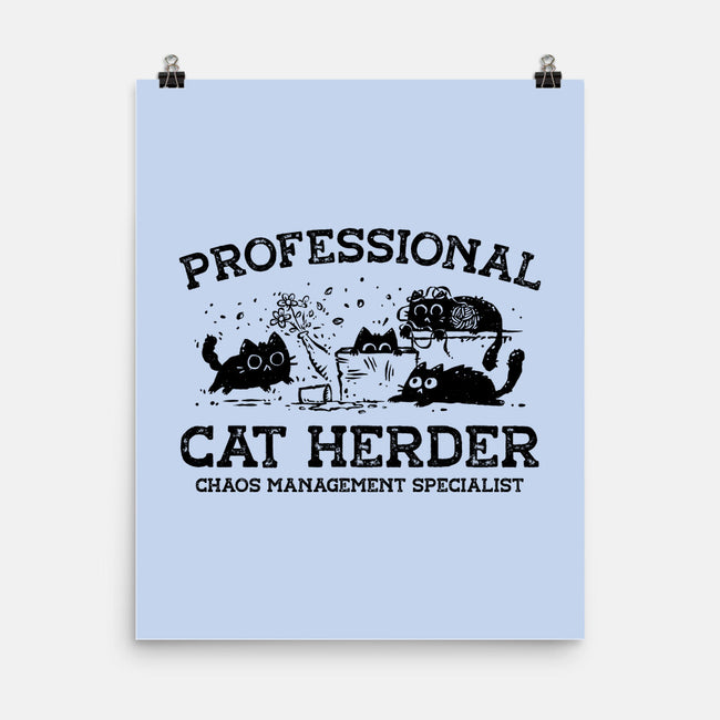 Professional Cat Herder-None-Matte-Poster-kg07