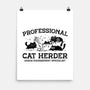 Professional Cat Herder-None-Matte-Poster-kg07