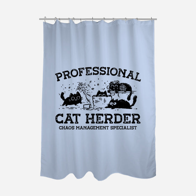 Professional Cat Herder-None-Polyester-Shower Curtain-kg07