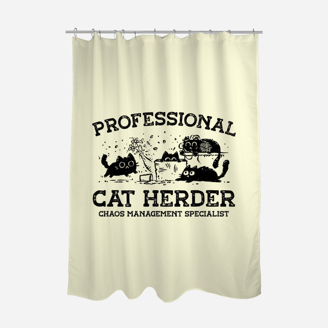 Professional Cat Herder-None-Polyester-Shower Curtain-kg07