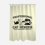 Professional Cat Herder-None-Polyester-Shower Curtain-kg07