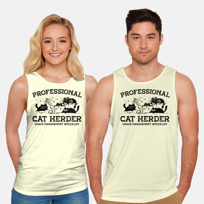 Professional Cat Herder-Unisex-Basic-Tank-kg07