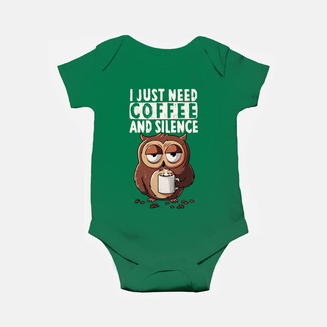 Need Coffee-Baby-Basic-Onesie-ducfrench