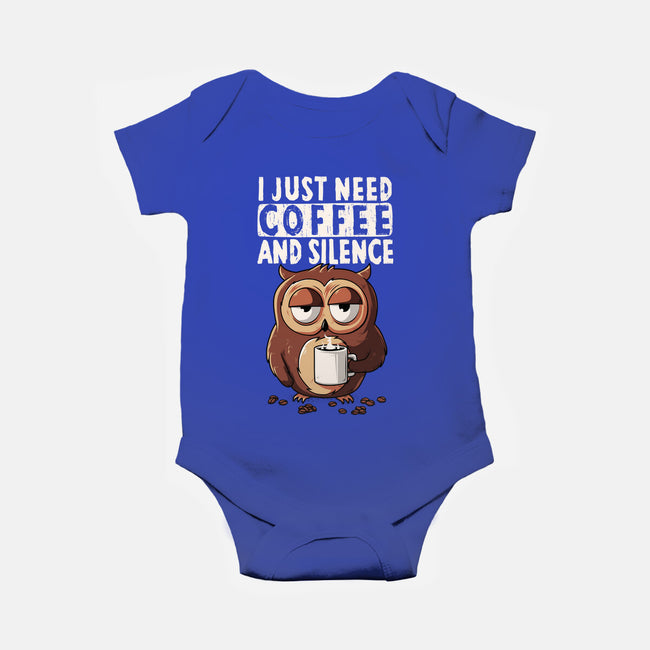 Need Coffee-Baby-Basic-Onesie-ducfrench