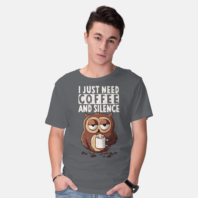 Need Coffee-Mens-Basic-Tee-ducfrench