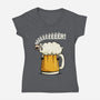 Singing Sheep-Womens-V-Neck-Tee-ducfrench