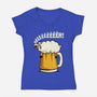 Singing Sheep-Womens-V-Neck-Tee-ducfrench