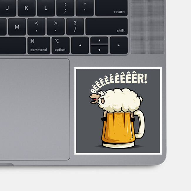 Singing Sheep-None-Glossy-Sticker-ducfrench