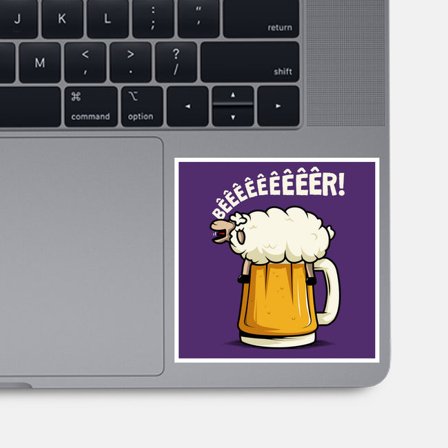 Singing Sheep-None-Glossy-Sticker-ducfrench