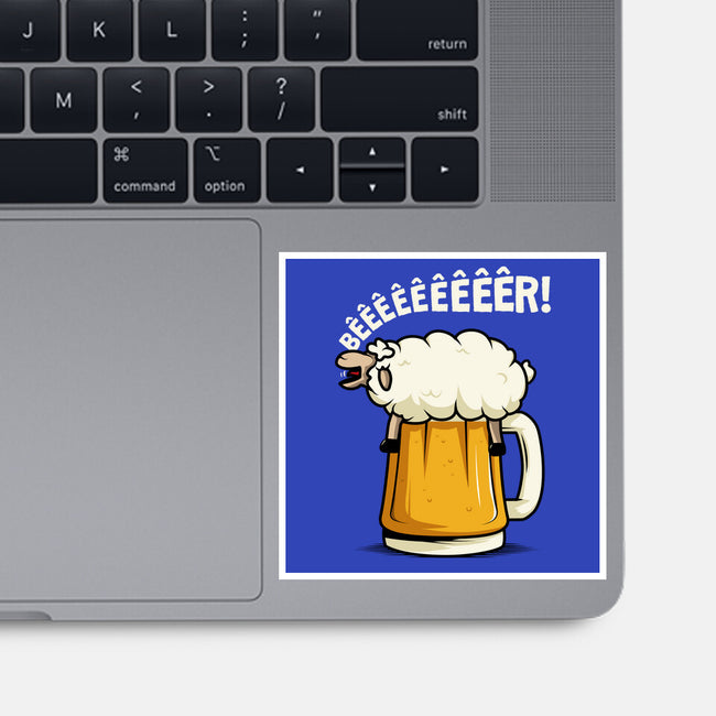 Singing Sheep-None-Glossy-Sticker-ducfrench