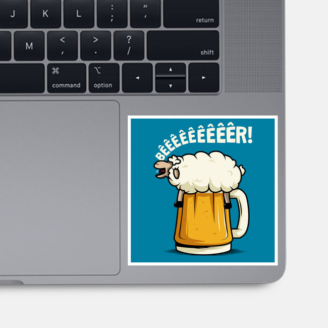 Singing Sheep-None-Glossy-Sticker-ducfrench