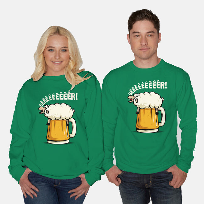 Singing Sheep-Unisex-Crew Neck-Sweatshirt-ducfrench