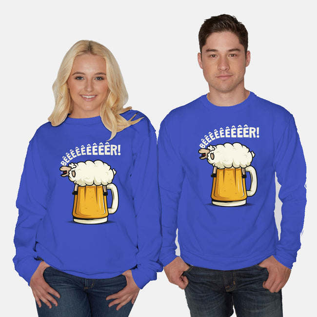Singing Sheep-Unisex-Crew Neck-Sweatshirt-ducfrench