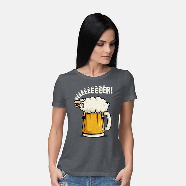 Singing Sheep-Womens-Basic-Tee-ducfrench