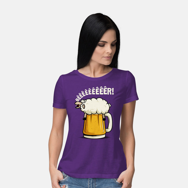 Singing Sheep-Womens-Basic-Tee-ducfrench