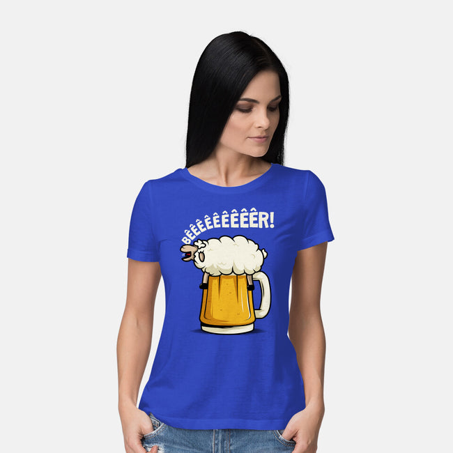Singing Sheep-Womens-Basic-Tee-ducfrench
