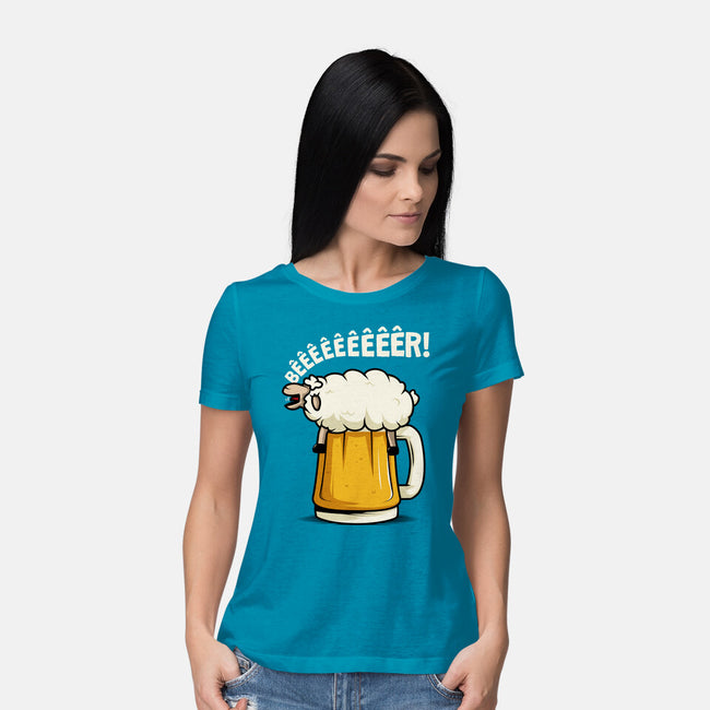 Singing Sheep-Womens-Basic-Tee-ducfrench