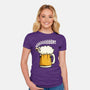 Singing Sheep-Womens-Fitted-Tee-ducfrench