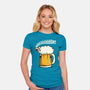 Singing Sheep-Womens-Fitted-Tee-ducfrench