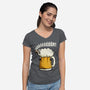 Singing Sheep-Womens-V-Neck-Tee-ducfrench