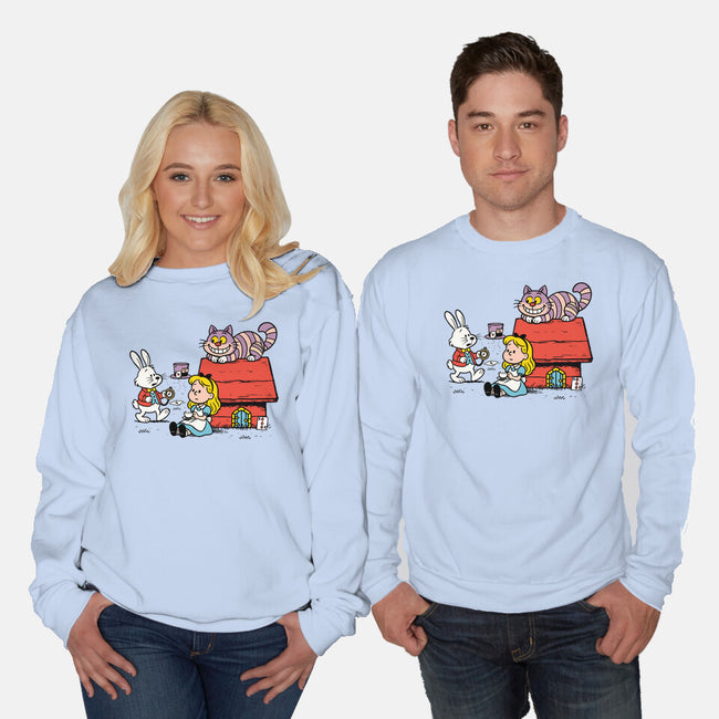 Wonderful Alice-Unisex-Crew Neck-Sweatshirt-ducfrench