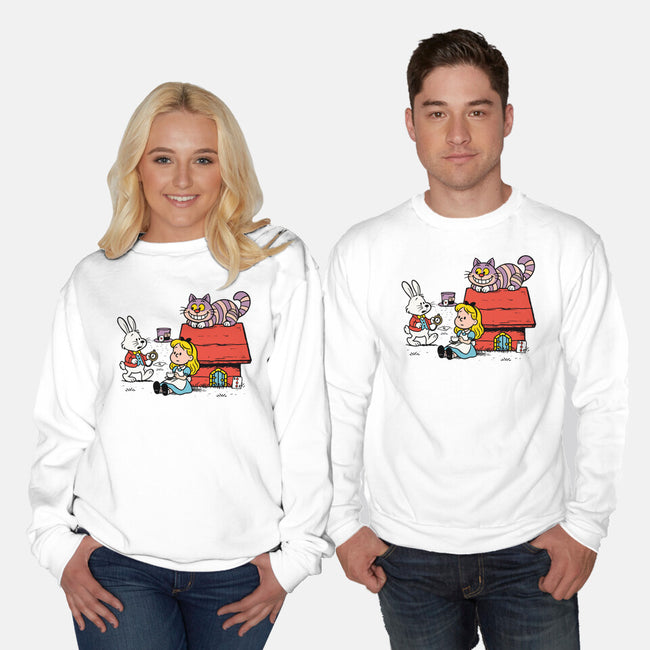 Wonderful Alice-Unisex-Crew Neck-Sweatshirt-ducfrench